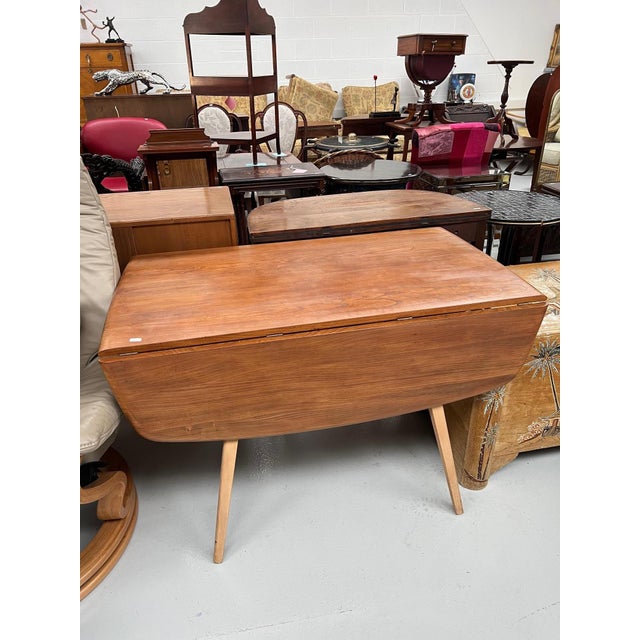 1960s Blonde Drop Leaf Dining Table by Lucian Ercolani for Ercol, 1960s For Sale - Image 5 of 8