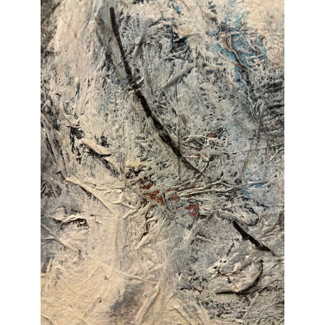 Vintage Mid-Century Modern Abstract Oil Painting For Sale - Image 10 of 16