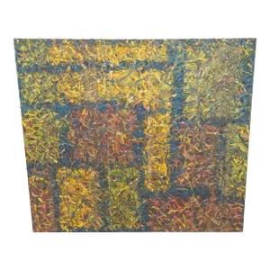 Contemporary Modern Abstract Oil Painting on Canvas Signed Illegibly