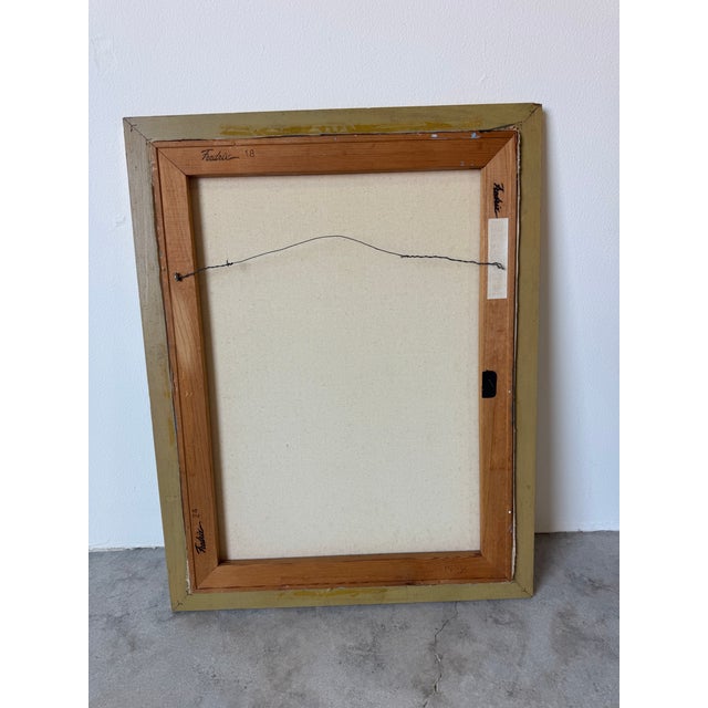 1980’s K. Jensen McCoy “Tropical Garden Entrance” Oil on Canvas Painting, Framed For Sale - Image 11 of 11