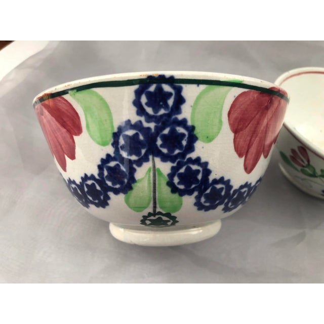 Antique Mismatched Chine Bowl- Set of 3 For Sale - Image 9 of 13