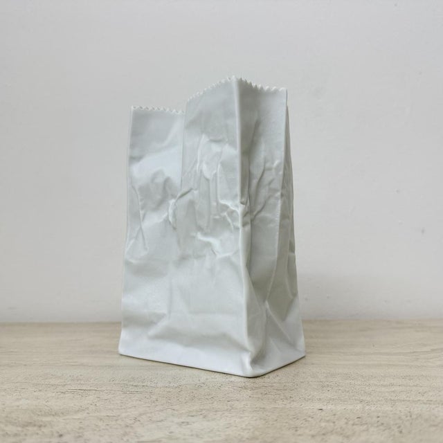 Paper Bag Vase by Tapio Wirkkala for Rosenthal, 1970s For Sale - Image 15 of 18