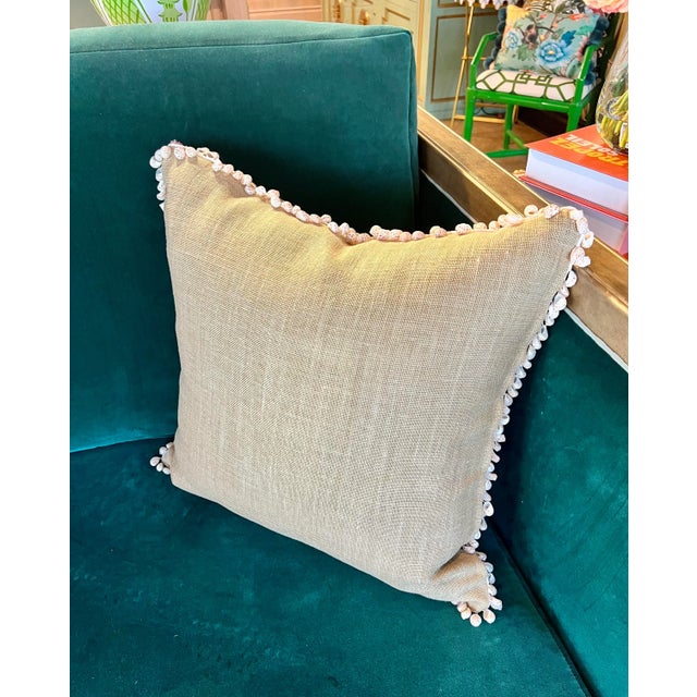 Coastal Seashell Pillow Scalamandre - Palm Beach For Sale In West Palm - Image 6 of 6