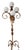 Vintage Floor Lamp in Wrought Iron, 1950s, in Very Good conditions. Designed 1950 to 1959 European Plug (up to 250V).The...