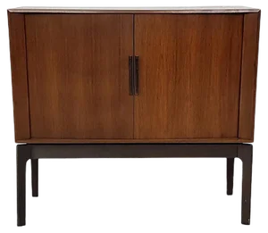 Mid-Century Audio Cabinet with Sliding Doors, 1960s