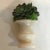 1940s 1940s Italian Alabaster Bud Vase With Faux Succulants For Sale - Image 5 of 5