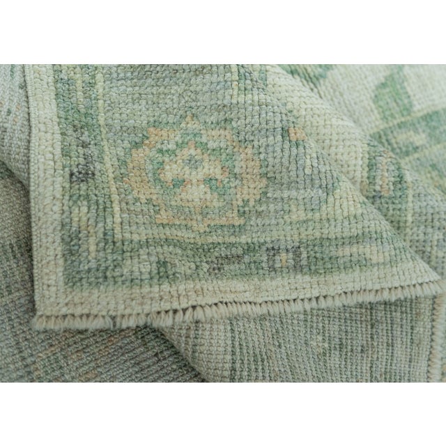 Turkish Oushak Rug 2'8" x 10'3" #19338 For Sale In Houston - Image 6 of 8