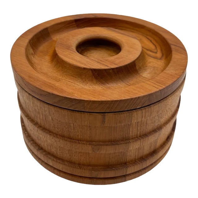 Mid Century Dansk Teak Ice Bucket by Jens Quistgaard, Denmark For Sale