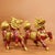 Traditional Late 19th Century Pair of Cloisonné Enamel Qilin Statues, Gilt Bronze Figures, 2.64kg For Sale - Image 3 of 9