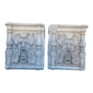 L.A. Architectural Concrete Reliefs - Set of 2 For Sale