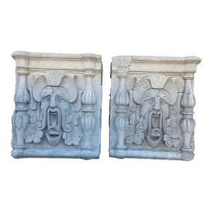 L.A. Architectural Concrete Reliefs - Set of 2