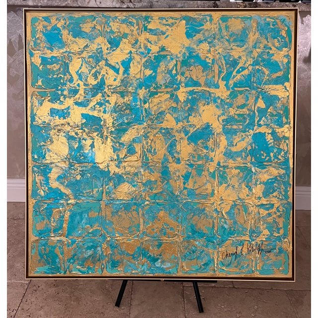 Turquoise Matrix - Designed by Cheryl P. Kohloff For Sale - Image 9 of 11