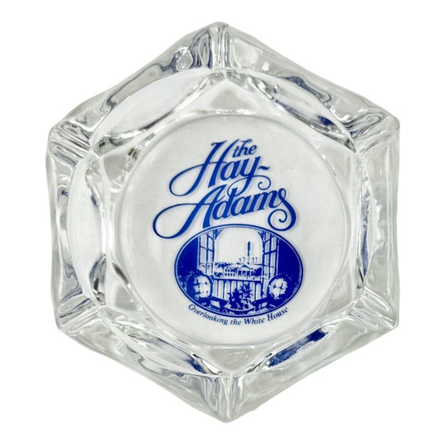Transparent Vintage the Hay Adams Hotel Washington, DC Ashtray For Sale - Image 8 of 8
