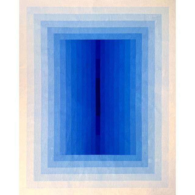2020s Contemporary Abstract Acrylic on Canvas "Light Consideration (Ultramarine)" by Andy Harwood For Sale - Image 5 of 5