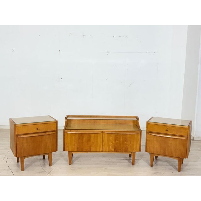 Brown Vintage Commode with Drawers from Hellerau For Sale - Image 8 of 9