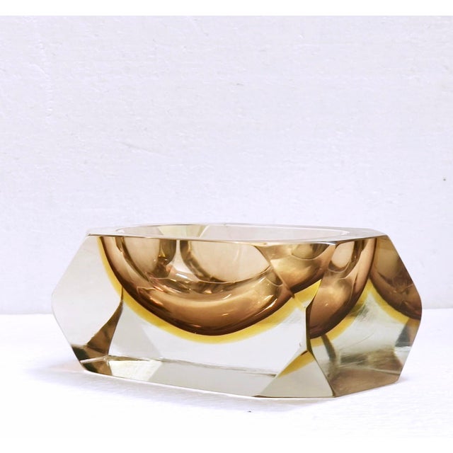 Vintage Murano Sommerso Glass Ashtray by Bucella Cristalli, 1960s For Sale - Image 17 of 18
