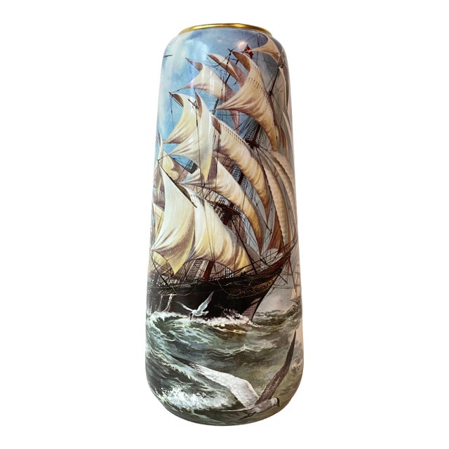 Nautical Gerold Porzellan Tall Vase For Sale