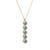 Sophisticated geometry meets crisp, serene elegance. Fall in love with this striking vertical bar pendant necklace....