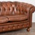 20th Century Vintage Brown Leather Chesterfield Two Seat Sofa Loveseat From Denmark For Sale - Image 11 of 14
