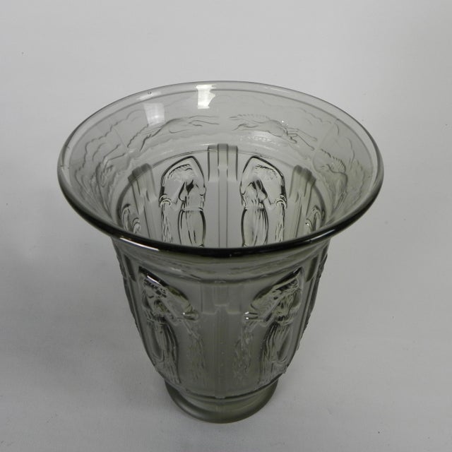 Glass Vintage Art Deco Vase, 1930s For Sale - Image 7 of 15