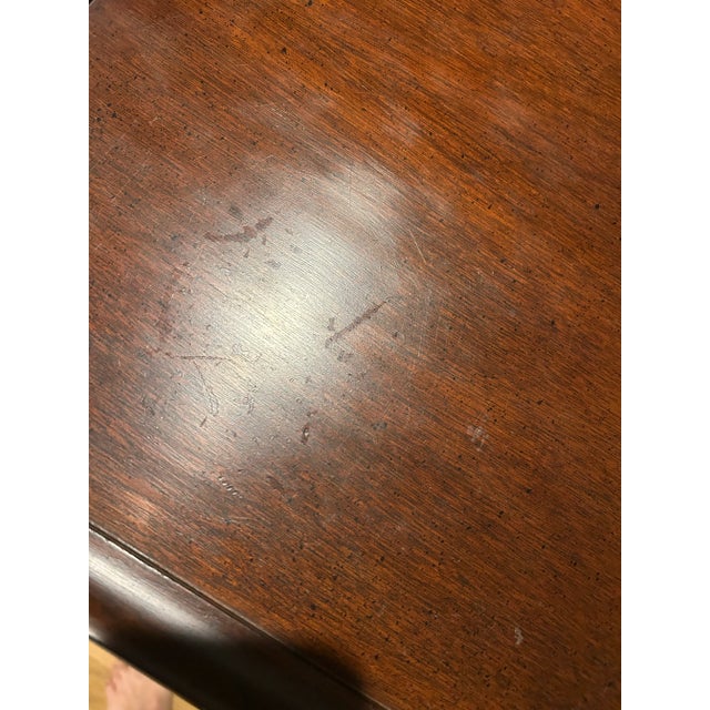 Vintage Queen Anne Mahogany Side or Tea Table For Sale - Image 10 of 12