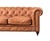 Century Chesterfield Sofa - Light Chestnut Leather - 118" For Sale - Image 4 of 9