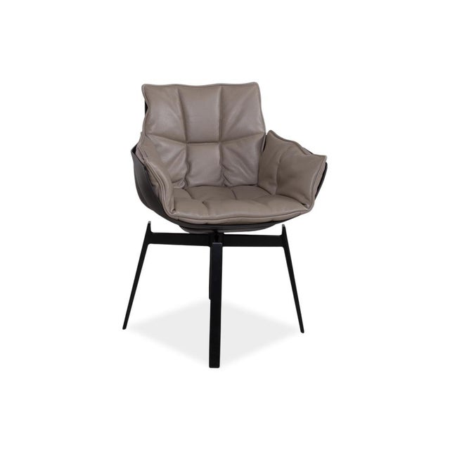 Husk Leather Chairs from B&B Italia, Set of 4 For Sale - Image 5 of 17