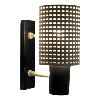 Modernist Wall Reading Lamp in Perforated Metal by Hala, Netherlands, 1970s For Sale