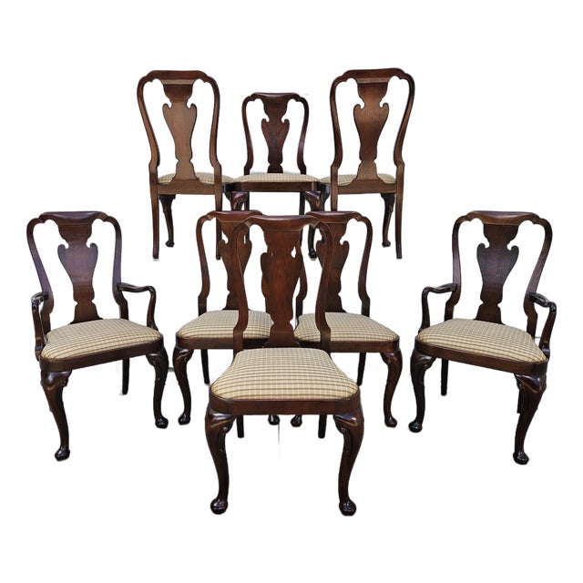 Baker Furniture Historic Charleston Mahogany Dining Chairs - Set of Eight For Sale