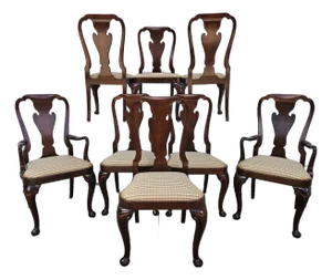 Baker Furniture Historic Charleston Mahogany Dining Chairs - Set of Eight