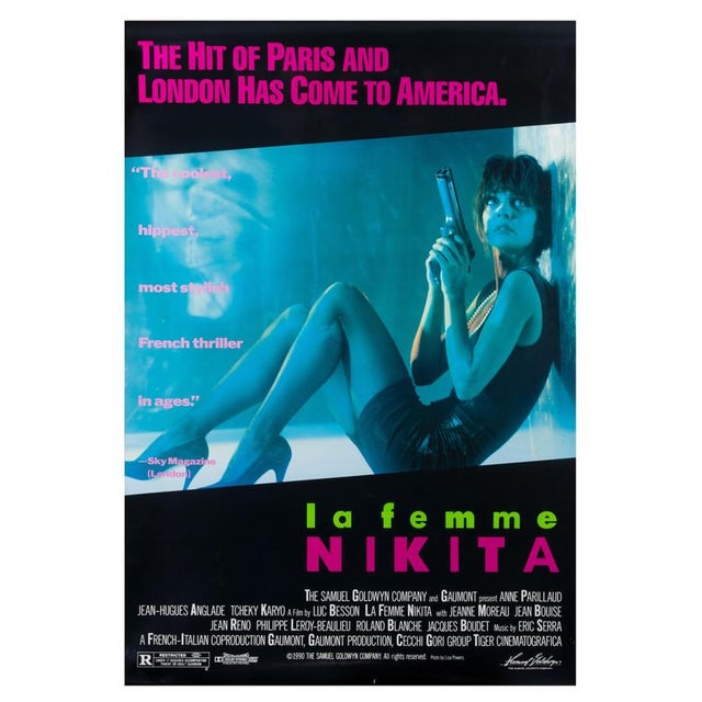 Vintage La Femme Nikita Poster, 1990 For Sale - Image 4 of 5