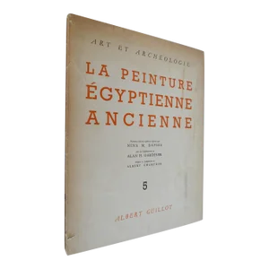 1950s Decorative and Illustrated Book, Nina Davies Et Al.'s Art Et Archeologie - La Peinture Egyptienne Ancienne, Cinquieme Album