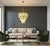 Mid-Century Modern Large Three-Tier Murano Glass Tube Chandelier in Green Albaster, 1990s For Sale - Image 3 of 14
