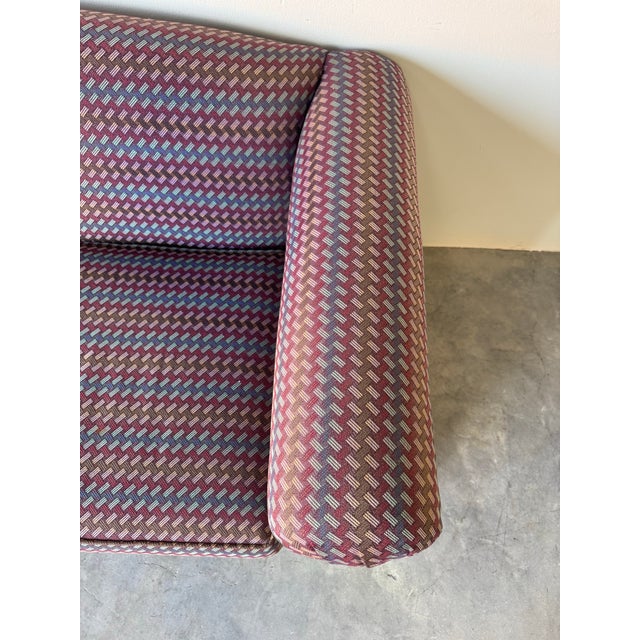 1980’s Postmodern Milo Baughman–Style Sofa by Classic Gallery For Sale - Image 9 of 12