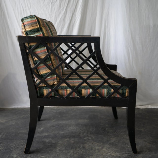 Mid-Century Modern Pair of 1950s Art Deco Mid-Century Modern Style Chairs For Sale - Image 3 of 7