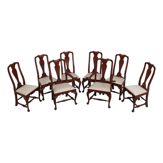 Set of 8 Eldred Wheeler Cherry Dining Room Chairs For Sale