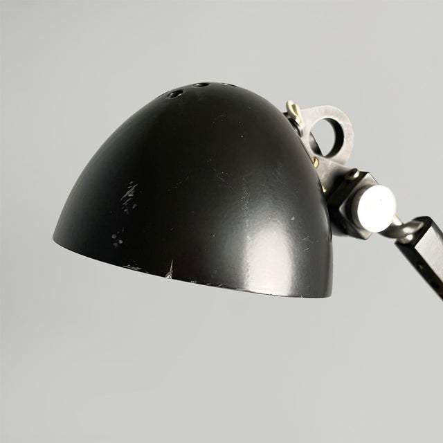 Black Italian Modern Dobermann Table Lamps by Elio Martinelli for Martinelli Luce, 1970s , Set of 2 For Sale - Image 8 of 18