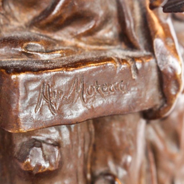 Hippolyte François Moreau, Captive, 1890, Bronze For Sale - Image 12 of 13