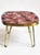 Mid-Century Modern Mosaic and Brass Side Table with Hair Pin Legs from Ilse Möbel, 1950s For Sale - Image 10 of 13