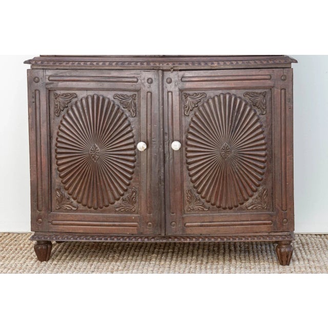 19th Century Indo-Portuguese Teak Tall Cabinet For Sale - Image 4 of 12