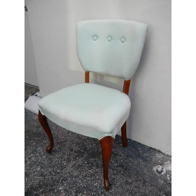 French Mahogany Living Room Office Vanity Side Chair For Sale In Miami - Image 6 of 11