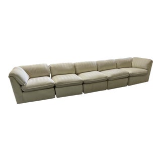 Late 20th Century 5 Piece Sectional Sofa For Sale