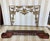 19th-century carved giltwood Chinese altar and door surround. Would be very interesting on their own or mounted as a...