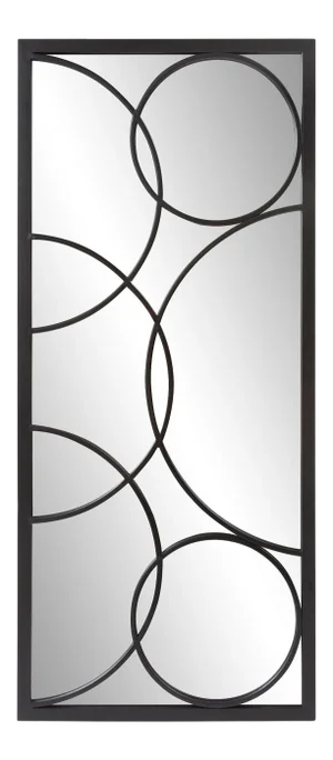 Kenneth Ludwig Chicago Black Metal Circle Mirror