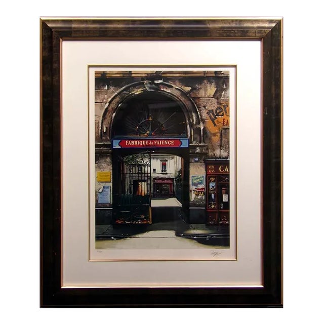 1990s Pradzynski Fabrique De Faience Signed and Numbered Print, Framed For Sale