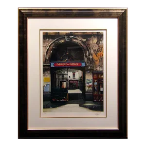 1990s Pradzynski Fabrique De Faience Signed and Numbered Print, Framed