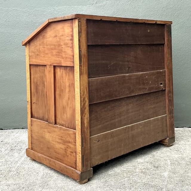 Vintage Tiger Maple Butlers Desk For Sale - Image 9 of 12