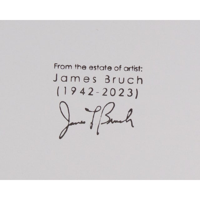 Abstract Mixed Media Painting by James L. Bruch For Sale - Image 4 of 7