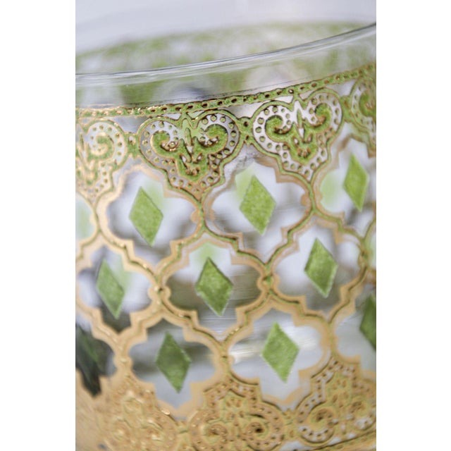 Vintage Set of Old Fashioned Valencia by Culver With 22-Karat Gold For Sale - Image 9 of 14