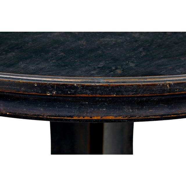 Black Swedish Art Deco Painted Center Table by Aktiee Bolaget Mobilia, 1930 For Sale - Image 8 of 9